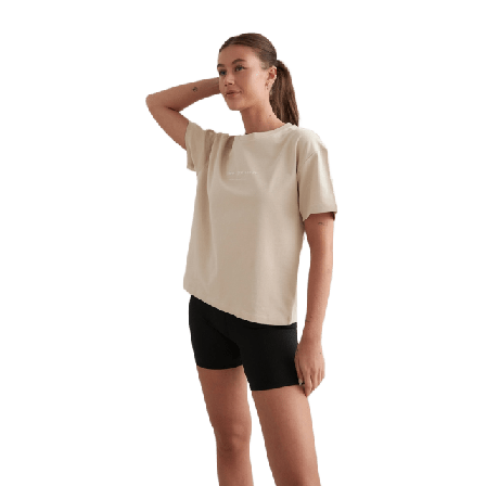 aim'n Serif Boxy T-shirt Tröjor & jackor Dam Beige XS