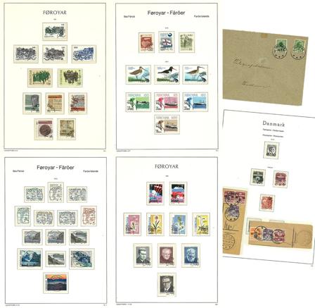 Færøerne 1919-1990 - Samling på ca. 23 fortryksblade