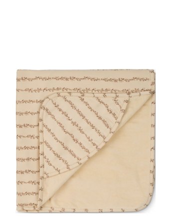 That's Mine Hooded Towel Leaves Stripe - Beige - 90X 90CM