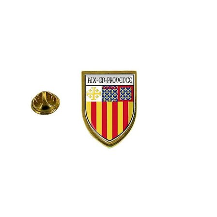 Pinssi pinssimerkki pinssit matkamuisto kaupunki lippu maa vaakuna tarra aix en provence
