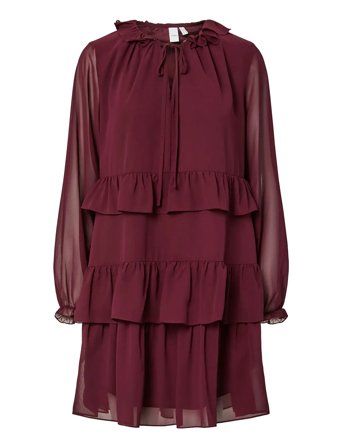 YAS Yaschifa Ls Dress - Ka - Burgundy - 36