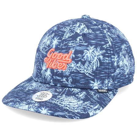 Djinns - Blå adjustable Keps - Truefit 2.0 Good Aloha Navy Adjustable @ Hatstore