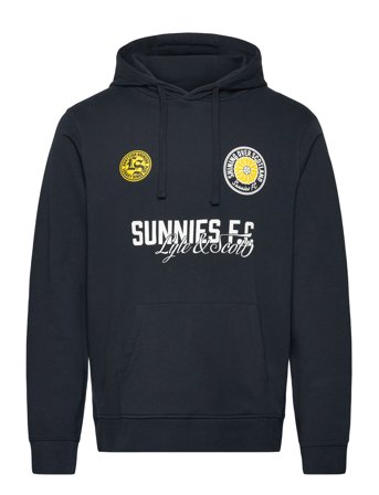 Sunnies Fc Graphic Pullover Hoodie Black Lyle & Scott