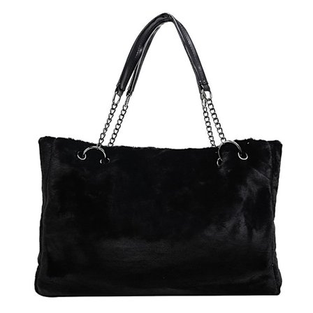 Ny plyschhandväska Fashion plyschväska Dam axelväska