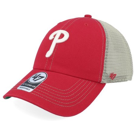 47 Brand - MLB Röd trucker Keps - Philadelphia Phillies MLB 47 Clean Up Red Trucker @ Hatstore