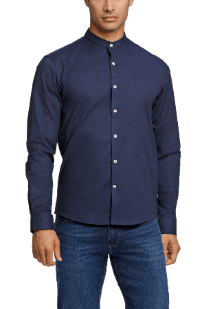 Lindbergh Oxford Superflex Shirt Skjortor Herr Blå XL