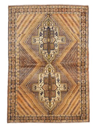 Afshar Shahre Babak Teppich Orientalischer Braun/Orange (Wolle, Persien)