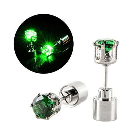 Kul Øredobb Lys opp Sexy Øresmykker Aftenkjole Livehouse Klubb Blinkende Glødende Rhinestones Kjede Krystall