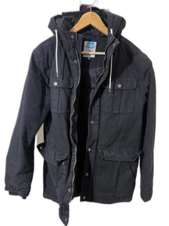 Svart parkajacka från WA Action Sports