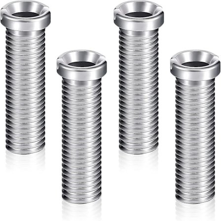 Rustfritt stål vask kurv skrue hjem vask avløp sil 4 stykker