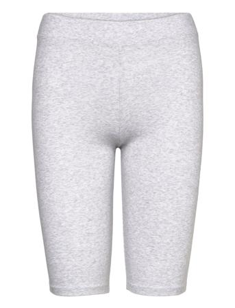Ludmilla Shorts Gots Bottoms Shorts Cycling Shorts Grey Basic Apparel