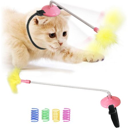 Hodemontert katteleke for å opprettholde god helse