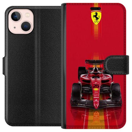 Yhteensopiva Lompakkokotelo Apple Apple iPhone 13 mini Ferrari Formula 1 -auto ikonisessa punaisessa muotoilussa urheilullisella tarkkuudella