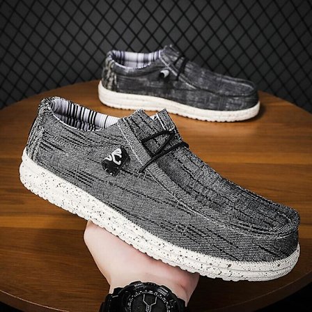 Wally Lättvikts Loafers för män som andas Casual Slip-on Sneakers Skor