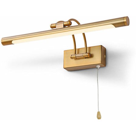 Elegant Konstbelysning för Dekorativa Tavlor, CRI95+ Varmvitt Ljus 120 Graders Vinkeljustering Mässingsguld Finish Elegant Akryllins,