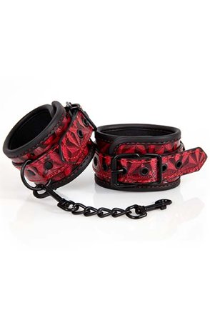 Diabolique Dark Red Ankle Cuffs Jalkaraudat