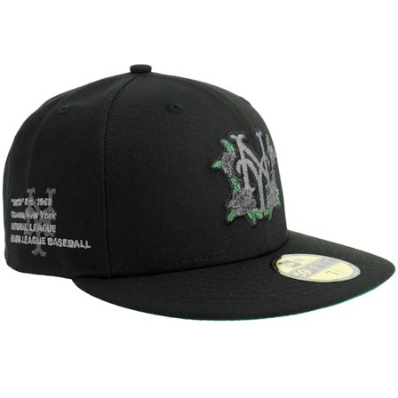 New Era - MLB Schwarz Fitted Cap - Hatstore Exclusive x New York Mets 59FIFTY Black Fitted @ Hatstore