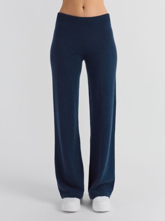 Kashmina - Kashmirbukse "Classic pants" - mountain blue - Size L