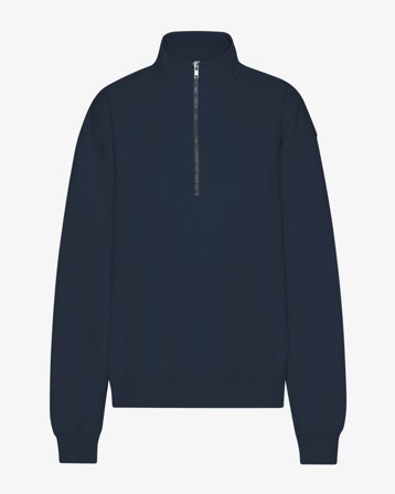 Organic Quarter Zip - Navy Blue S