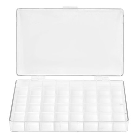 Akryl Transparent 40 Galler Organizer Puder Kosmetisk Förvaringslåda Klassificera Förvaringslåda