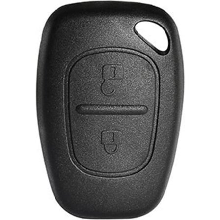 2 Knapper Bilnøkkel Deksel Etui Kompatibel med Renault Opel Vauxhall Vivaro Movano Traffic Kangoo For Nissan Fjernkontroll Nøkkel Utskifting uten Blad