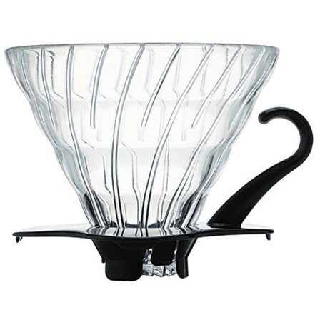 Hario 1 Cup Dripper V60 Glas med svart handtag | Kaffe > Kaffetratt | Bagaren och Kocken