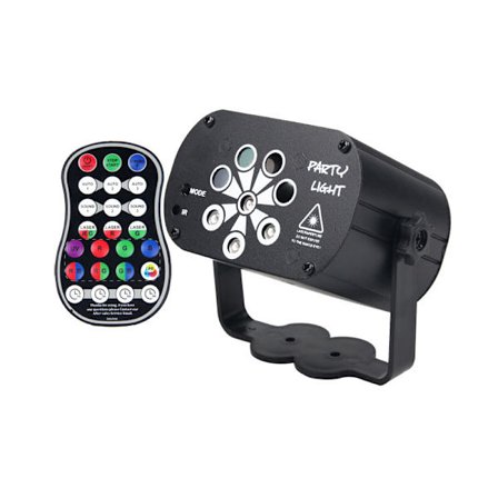 Festelys DJ Discolys, Lydaktivert 120 mønstre RGB-projektor