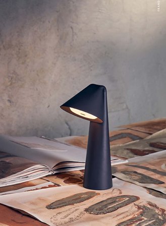 Ami oppladbar bordlampe - chocolate clay