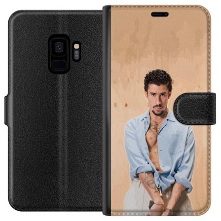 Kompatibel Tegnebogsetui til Samsung Galaxy S9 Bad Bunny Super Bowl-inspireret grafik med NFL-trofæ og San Francisco-bro i sportdesign