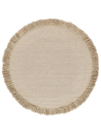 Ravi Koberec - Béžová Ø 200 V Rustikálním Stylu