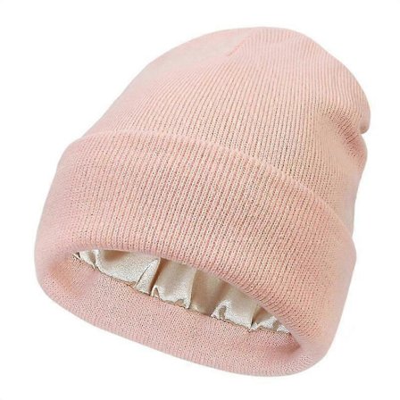 Strikket hue til vintervarme og hårpleje