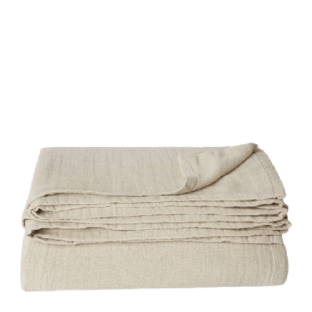 Åhléns Home Överkast i linnemix LEVINA 150x250 cm Beige ONESIZE