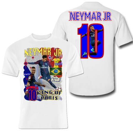 Neymar T-shirt King Of Paris & Brasil 140