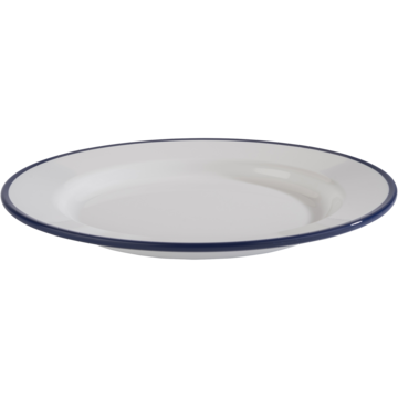 Tallrik APS Enamel Look Melamin Vit