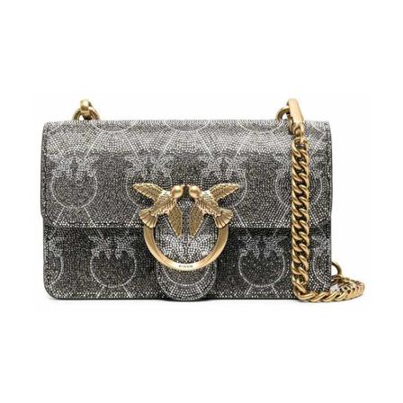 Pinko, Cross Body Bags Beige, Dames, Maat:ONE Size