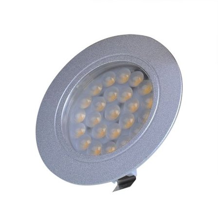Infälld spotlight 24-leds 12V 220lm Ø65x11mm