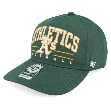 47 Brand - Verde adjustable Gorra - Oakland Athletics MLB 47 Hitch Dark Green A-frame Adjustable @ Hatstore
