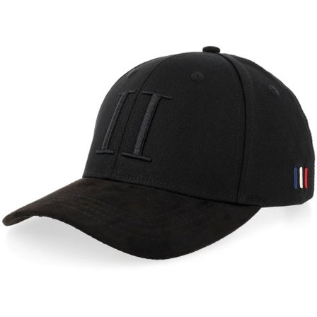 Les Deux - Svart adjustable Keps - Baseball Cap Suede Ii Black Adjustable @ Hatstore