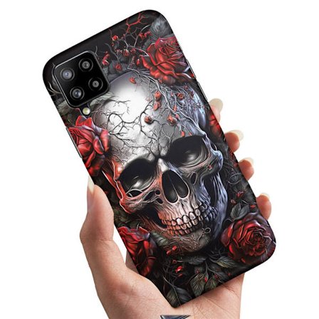 Samsung Galaxy A12 - Kuoret/Suojakuori Skull Roses