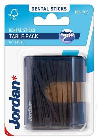 Jordan Tandstikker Bordpakke 125 stk, Medicin & Pleje, Mund & Tandpleje, Tandstikker