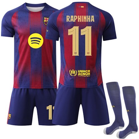 2025-2026 Barcelona Mestarien liigan pelipaita numero 11 Rafinha - Täydellinen