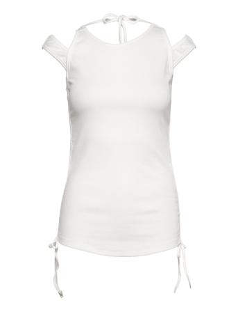 Alma String Top Bluse Ermeløs Hvit DESIGNERS, REMIX