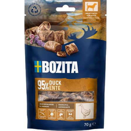 Bozita Hund - Snacks Meaty Bites Duck 70 g - Hund - Hundegodbiter & tyggebein - Belønningsgodbiter for hund - ZOO.no