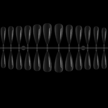 Kirkkaat pitkät arkun kynsikärjet, 100 kpl väärennettyjä cover balettikynnet tekoakryylikynsien kärjet 10 kokoa