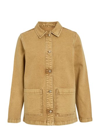 Vila Vijaf L/S Pocket Denim Jacket - Beige - 42