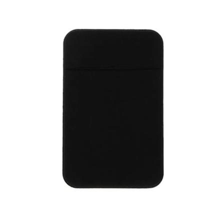 1 st Fashion Elastisk tyg Mobiltelefonkorthållare Case Kredit ID-korthållare Självhäftande klistermärkesficka Black