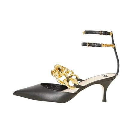 Elisabetta Franchi Wait a moment , Zwart , Dames , Maat: 36 EU Sandalen