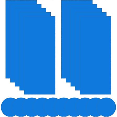 20 stk. Reparasjonslapper Selvklebende PVC Reparasjonslapper Vinyl Basseng Liner Lapper for Oppblåsbare Basseng (Fww)