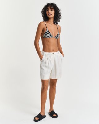 GANT - Monogram Print Triangle Bikinitopp til dame black