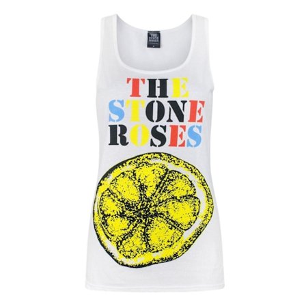 The Stone Roses Dam/Kvinnor Citron Sleeveless Tank Top S Vit